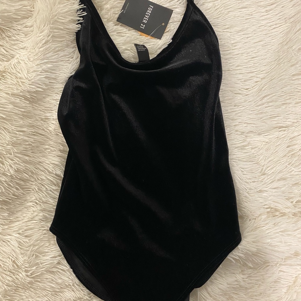forever 21 velvet bodysuit